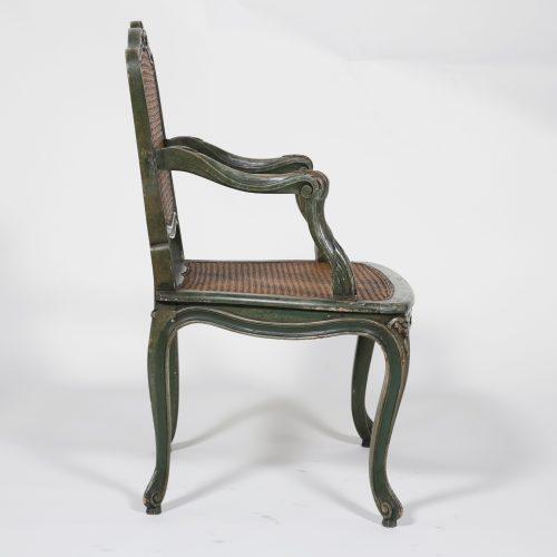 Classic French Green Armchair