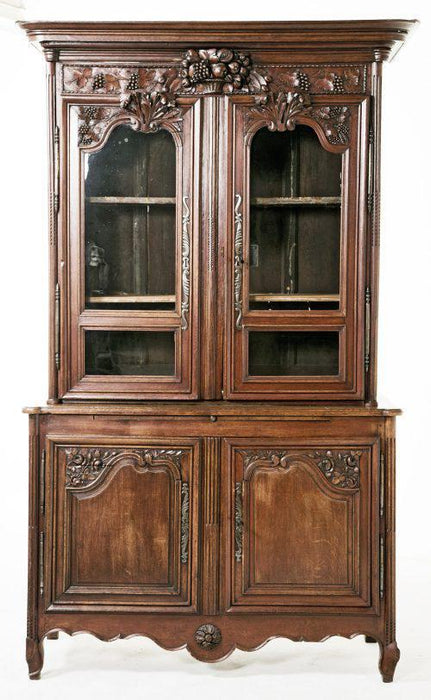Early 19th Century French Oak Cabinet / Buffet Deux Corps