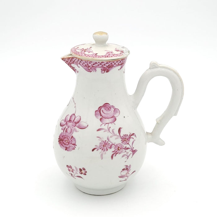 Famille Rose Chinese Pink Porcelain Creamer, circa 1780