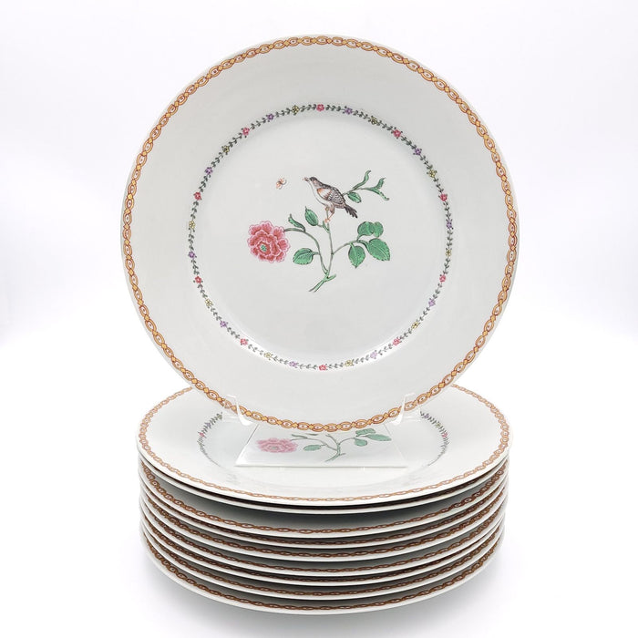 Set of Ten Cabinet Plates, France circa 1960