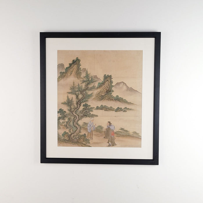 Classic Chinese Landscape with Figures, circa 1860