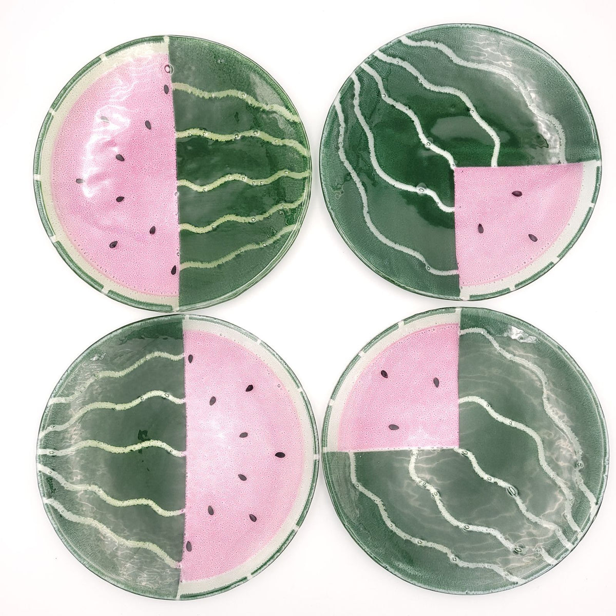 Set of Four Vintage Watermelon Plates — Antique & Art Exchange