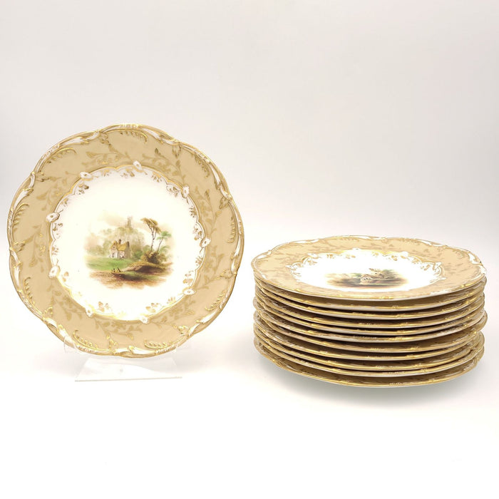 Set of Twelve Dessert Plates, England circa 1820