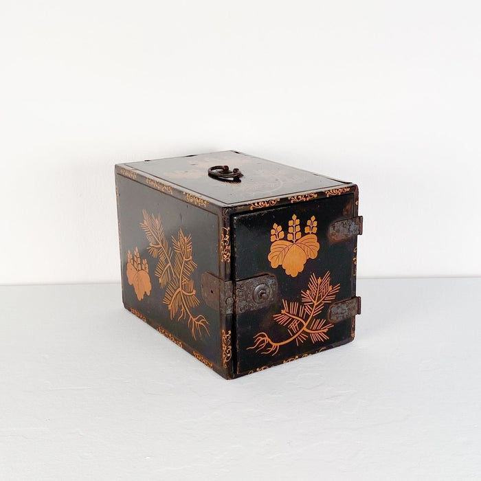 Japanese Lacquered Three-Drawer Trunk, circa 1910