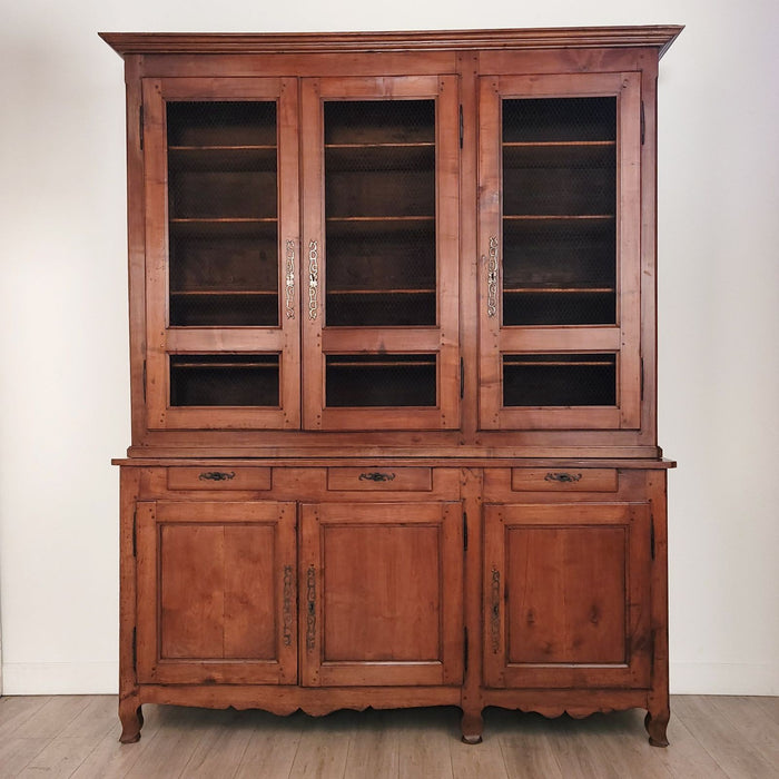 Rare Louis Philippe Cherry Large Two-Part Cabinet, France circa 1840