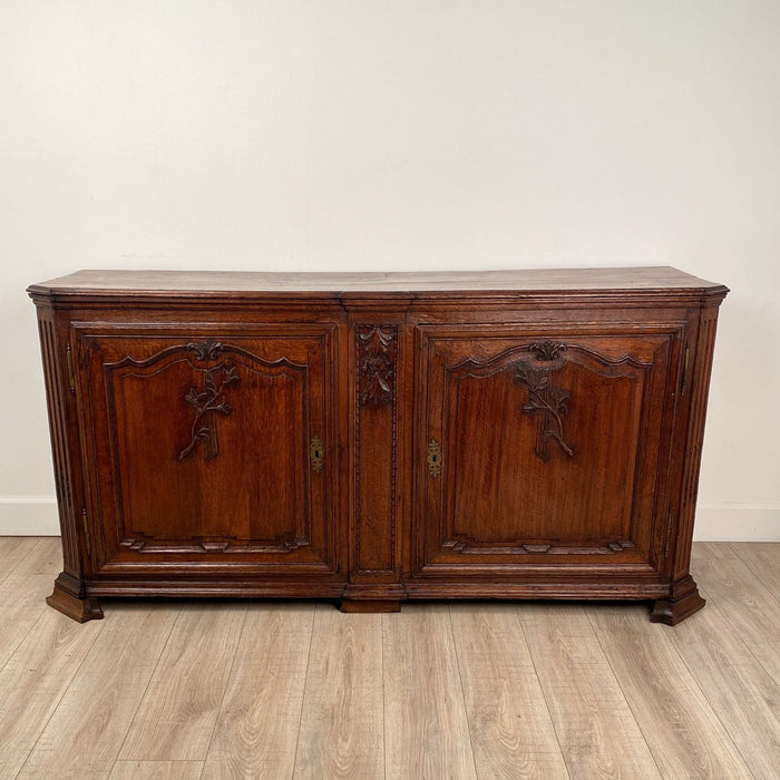 Charles X Elm Buffet or Credenza, Louis XV Style