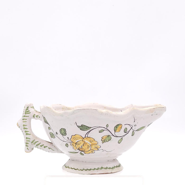 Circa 1790 Faience French Sauce Boat