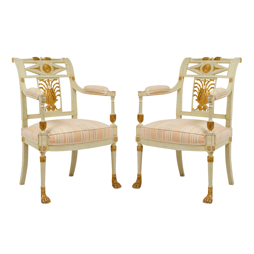 Neoclassical Rocking Chair French Neoclassical Chair