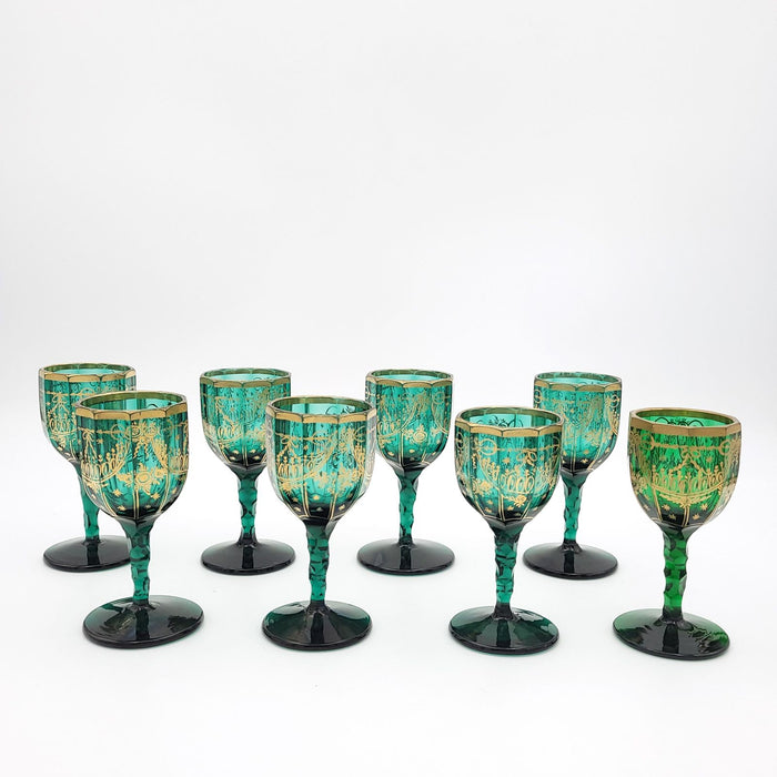 Set of Eight French Wine Glasses, Late 18th Century