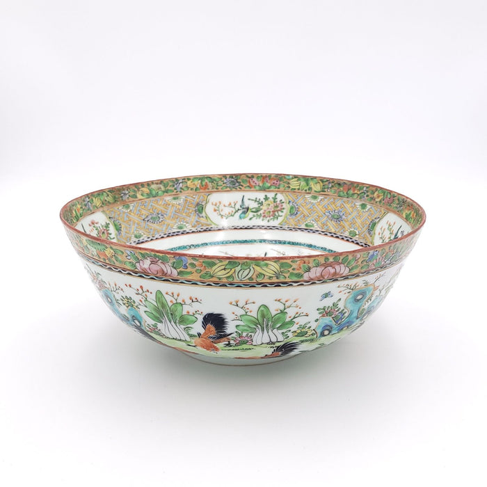 Chinese Rooster Bowl, circa 1900