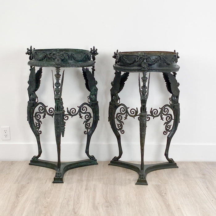 Circa 19th Century Antique Castings after an Ancient Pompeian Brazier, A Pair
