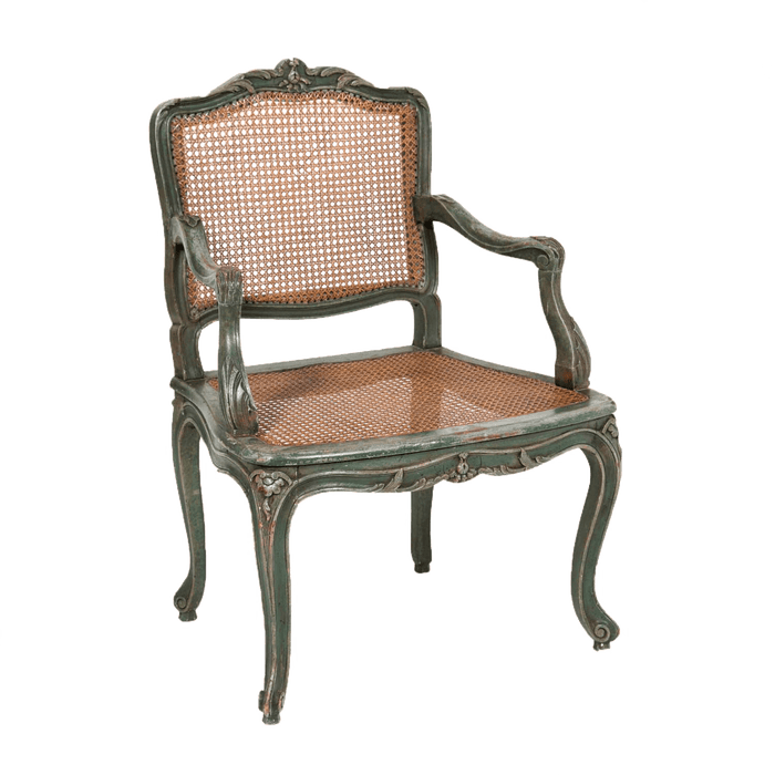 Classic French Green Armchair