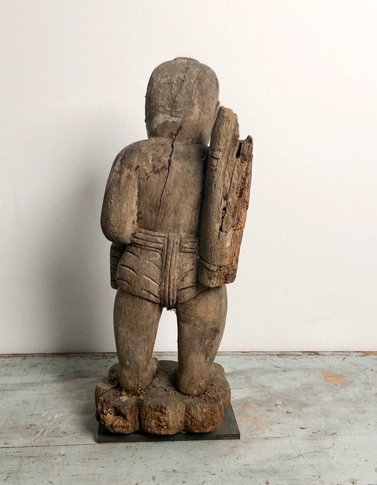 Circa 1900 Antique Southeast Asian Workman Carving