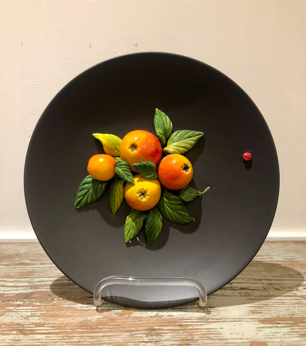Trompe l'Oeil Plate with Apples