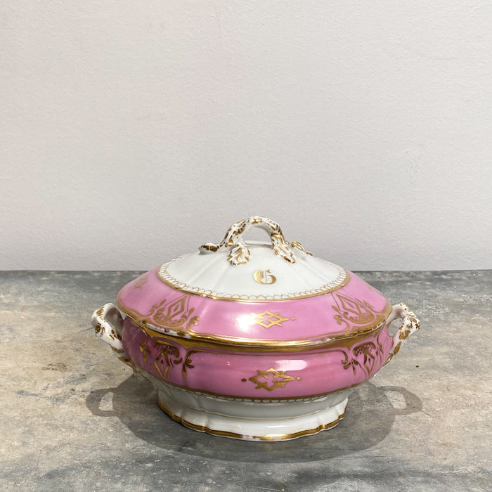 Circa 19th Century Paris Porcelain Covered Bowl, France