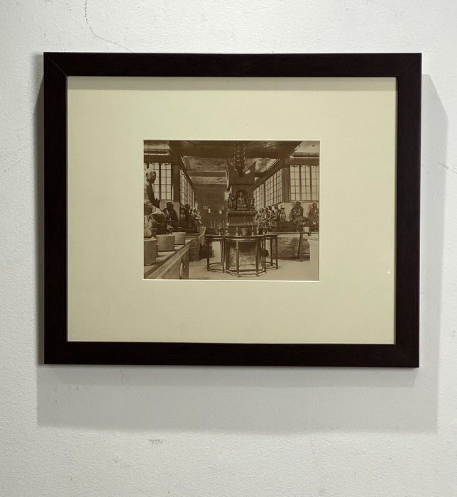 Antique Photograph of an Interior of a Temple Was $495