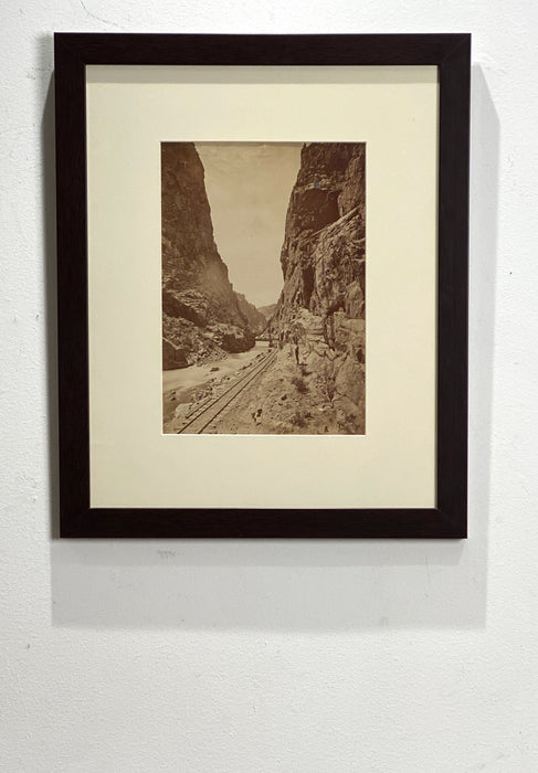 Antique Photograph of a Canyon