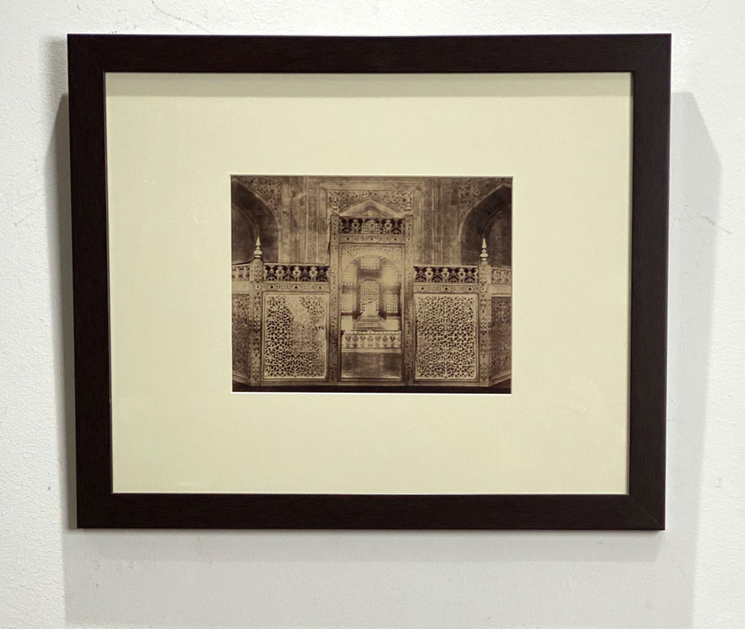 Antique Photograph of the Interior of the Taj Mahal