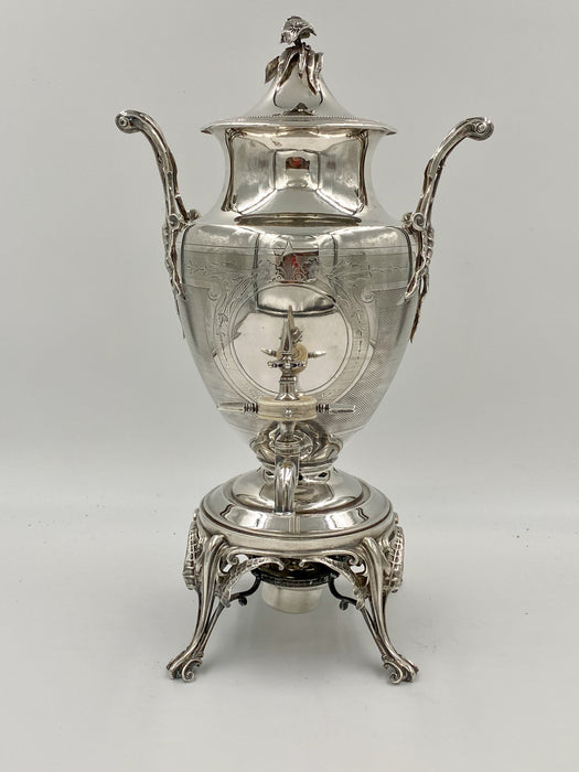 Coin Silver Victorian Hot Water Urn