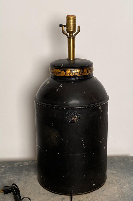 Antique Tea Canister Lamp