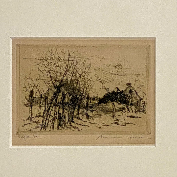 Armin Hansen Engraving, American Circa Early 19th Century