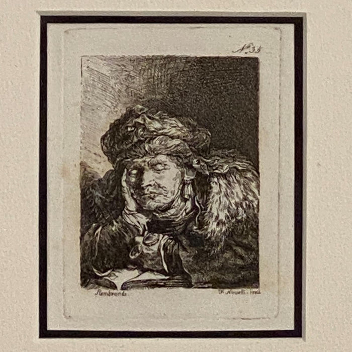 Rembrandt Etching #35, by Francesco Novelli