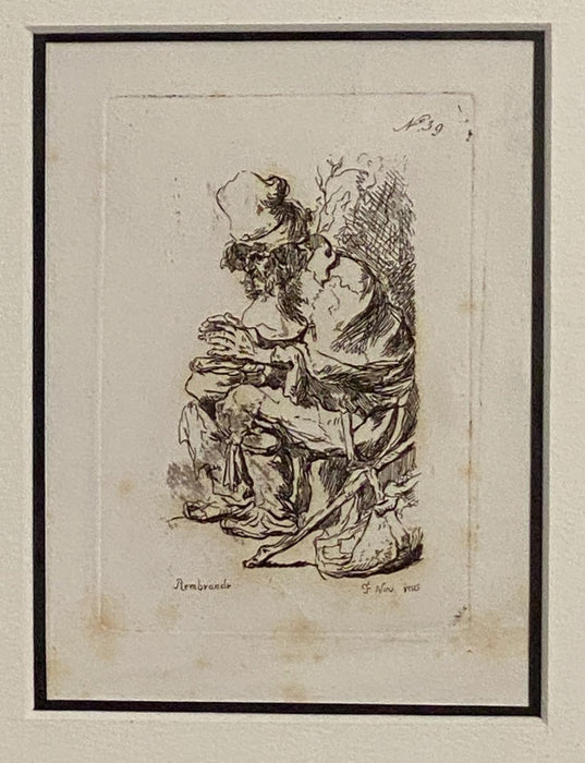 Rembrandt Etching #39, by Francesco Novelli