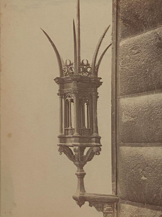 19th Century Photograph of a Baroque Iron Lantern