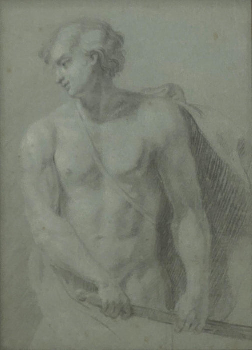 Academic Sketch of a Warrior, Italy Circa 1800