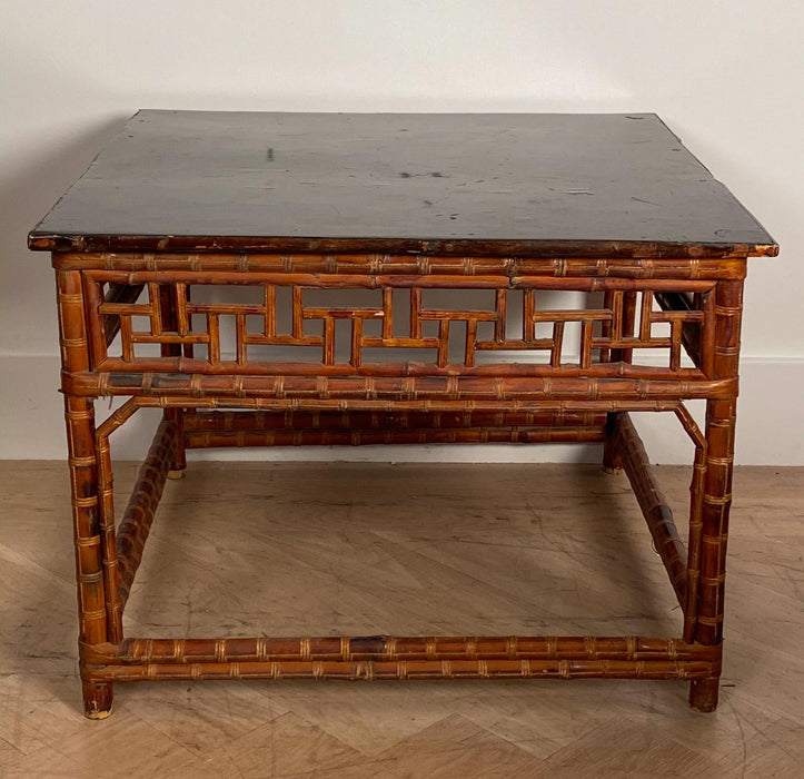19th Century Bamboo Table, China Was $1750