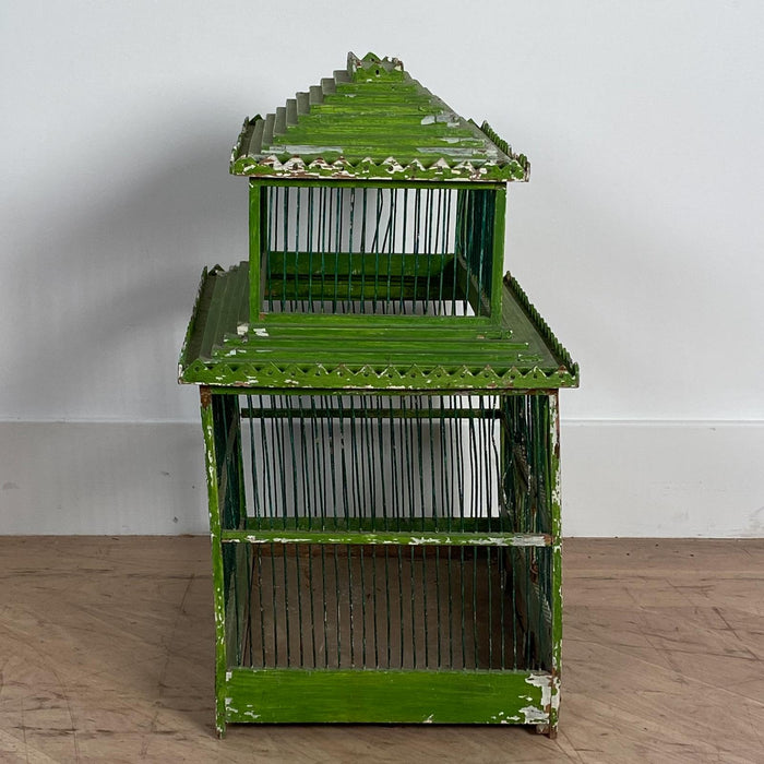 Green Painted Bird Cage, South East Asia Circa 1900