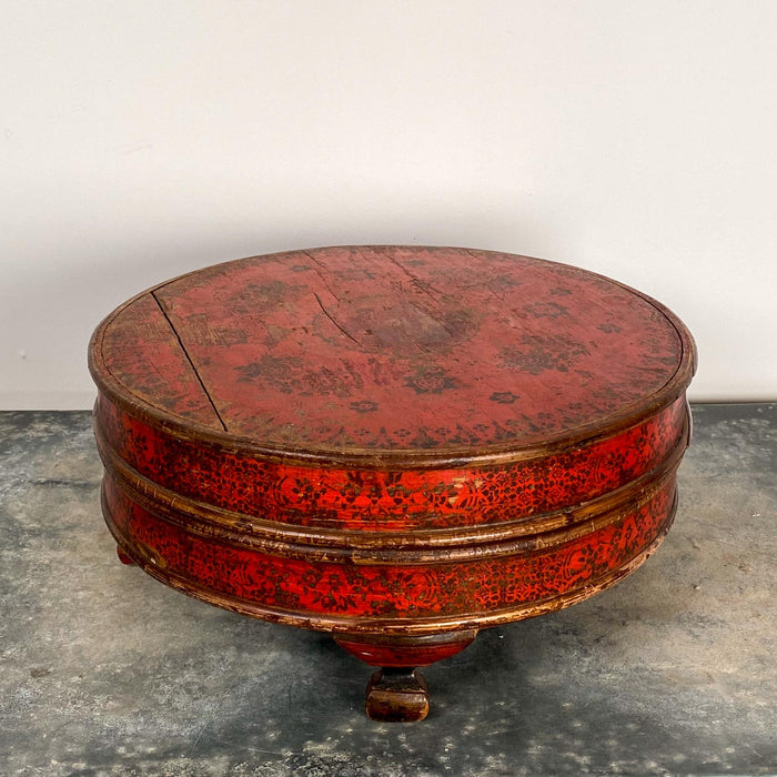 Red Round Box, South East Asia Circa 19th Century