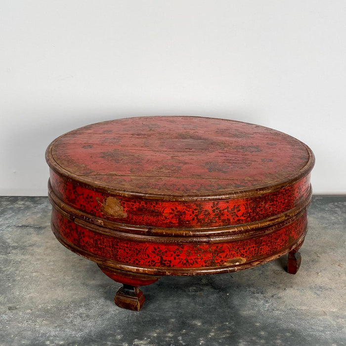 Red Round Box, South East Asia Circa 19th Century