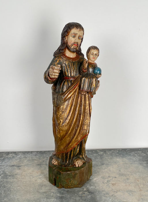 St. John and Jesus Statue, South East Asia, Circa 19th Century