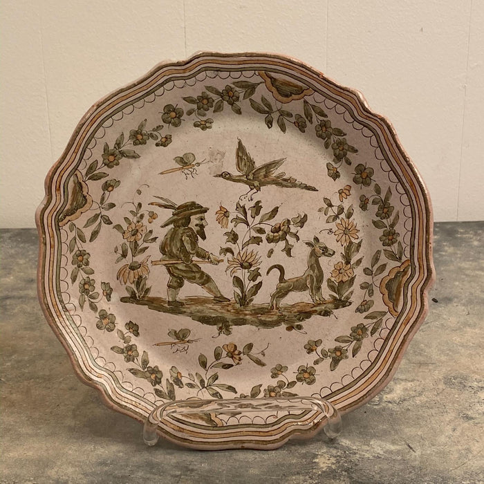 Faïence Plate, France 18th Century