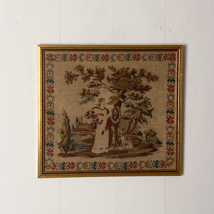 Framed Needlepoint, England Circa 1830