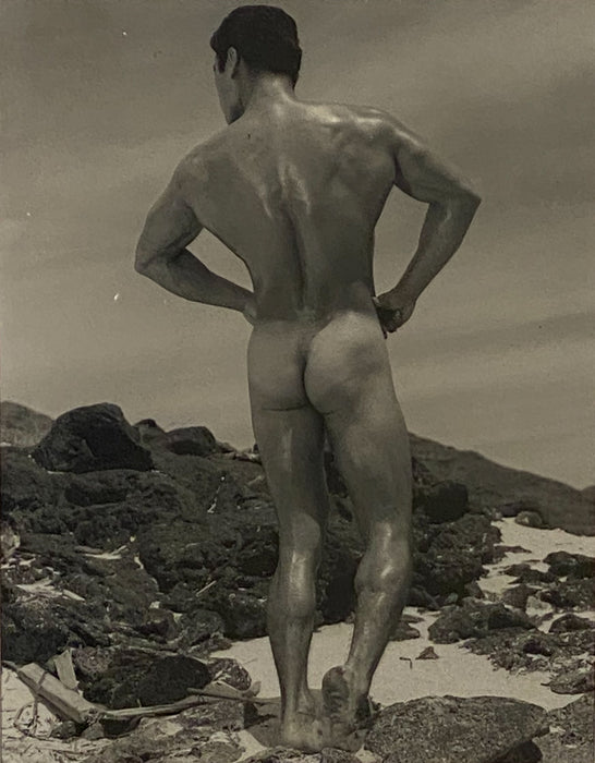 Bruce of LA Photograph, Man on a Beach, Circa 1940