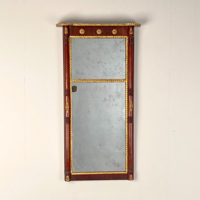 American Mahogany Pier Mirror, 19th Century