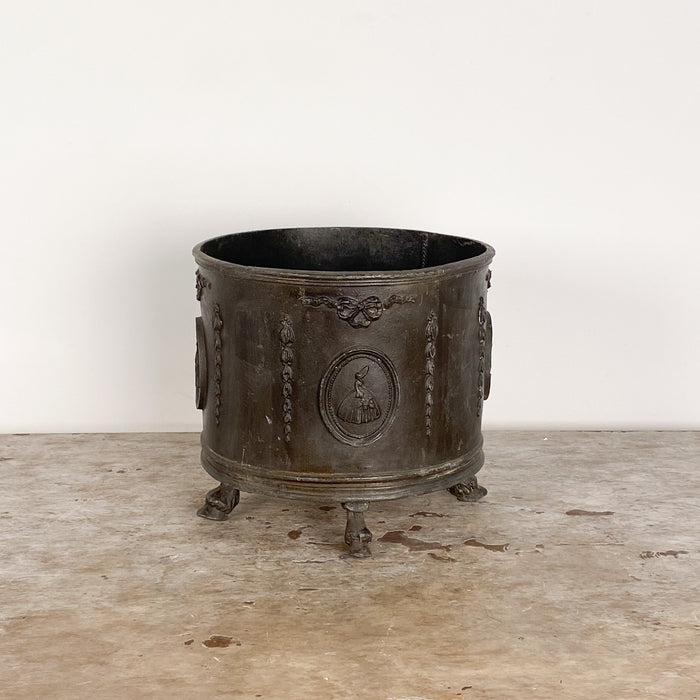 Adams Neoclassical Planter, Probably Zinc with Patina, 19th Century