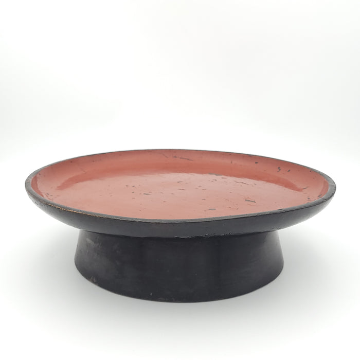 Black and Red Japanese Tazza, circa 1900
