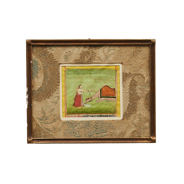 Circa 1790 Framed Indian Miniature