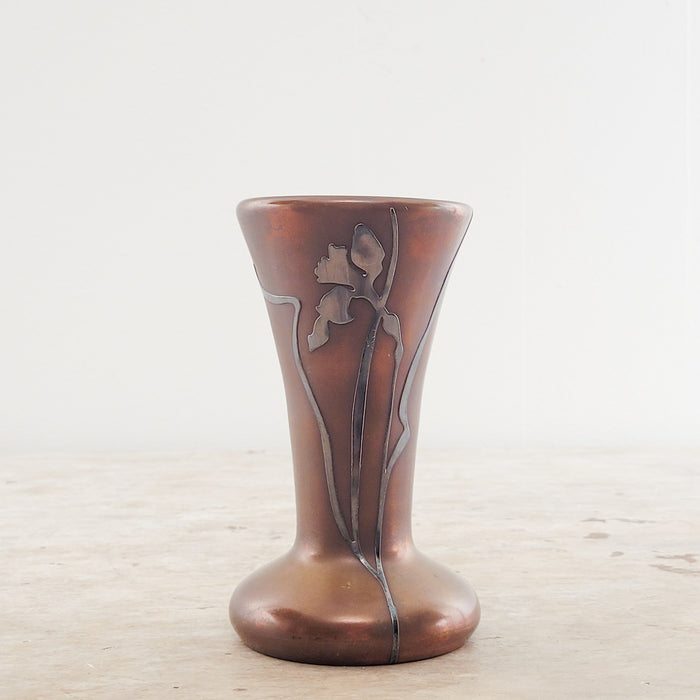 Heintz Sterling and Copper Vase