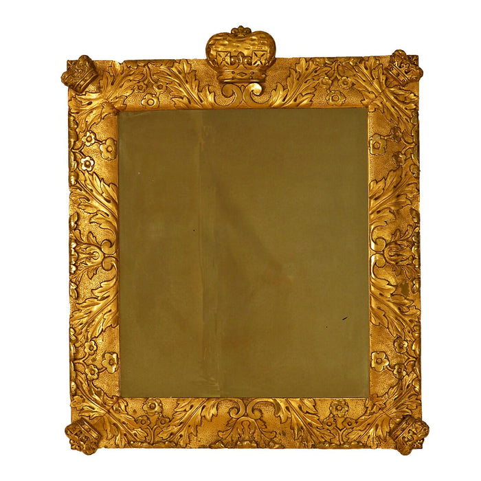 19th Century Northern European Mirror with Crowns